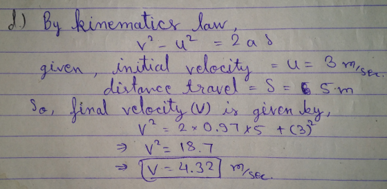 0A given in died velocity u:8m/s = γή inal velecl V) ヲ. V2-18.7