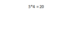 5*4 = 20