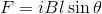 F = iBl \sin\theta