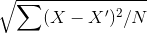 VE(X – X)?/N