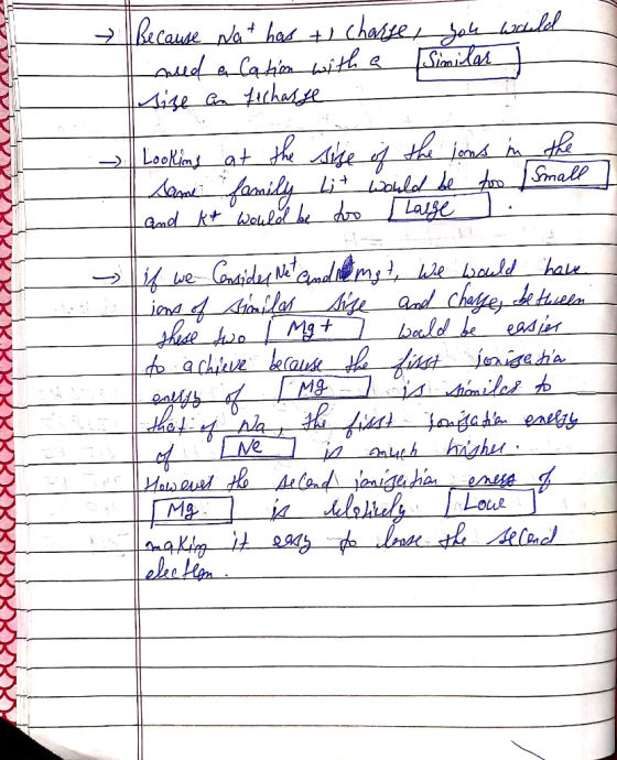 VVV VV because nat has + charse, you would need a lation with a similar sise an fechasse - XXXXXXXXXXXXXXXXXXX Looking at the