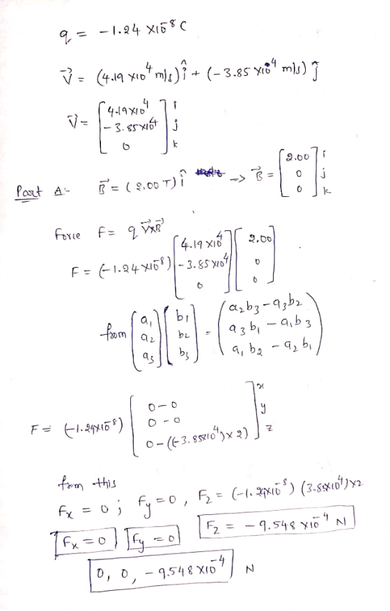 9= -1.24 x1680 V = (4.19 4.04 mil) { + (-3.85 “ ml) 7 V- 54.19x104 71 V= -3.55x16 j 9.01 - 8 = 10 Tj Part A B = (2007) i tant