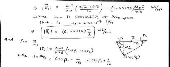 ) 12,1 = hy ( 3516 #SVE) = (1-65579) wym sace whese - that mo is is permeability of free space uo=47x10-7 H/m » 11 = 6.62316)