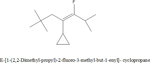 E-[1-(2,2-Dimethyl-propyl)-2-fluoro-3-methy1-but-1-enyl- cyclopropane
