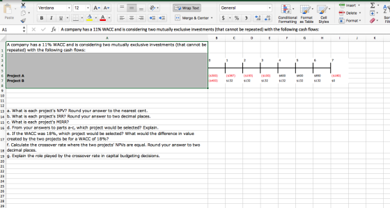 R X Verdana BI Insert ** Delete. Σ Α Paste 12 AA = = = y Wrap Text General D U B A 333 Merge & Center $ . % Conditional Form