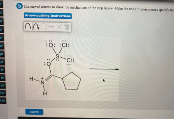 b Use curved arrows to show the mechanism of the step below. Make the ends of your arrows specify the Arrow-pushing Instructi