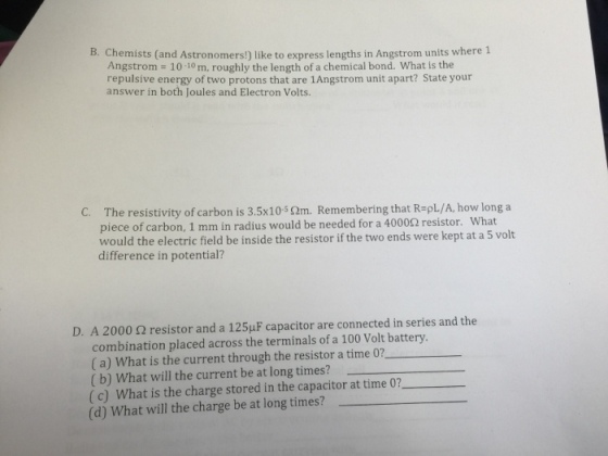 Chemists (and Astronomers!) like to express length