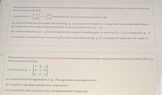 Please write the answer to all & uploading problems including this one on the paper and upload the answer in one pdf file aft