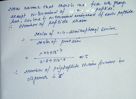 Now anume that theno n m exeept Nrbrmin o na Ane, Ser ine n N-temuno aminoasd df eae peptide Wumber o Aaf tele cham paphia