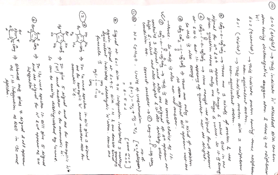 534 (singlet) - Tuis indicate \ attached with corrbon atom having electronegative axygen atom H! 8 there is no neighborio 62