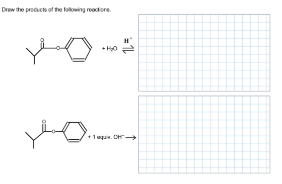 Image for Draw the products of the following reactions.