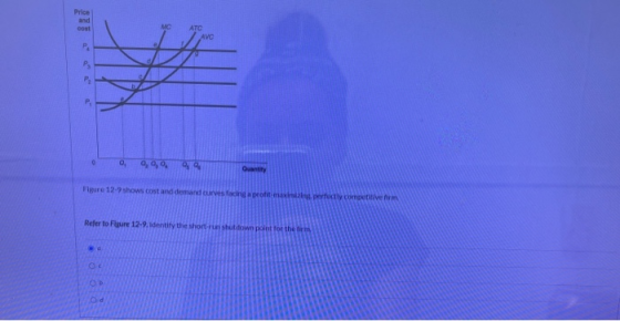 Price and DON MC ATC AVC 24 P, PA P o, 9,99 99 Quantity Figure 12-9 shows cost and demand curves facing proteximit perfectly