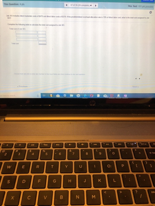 Question: 4 ps This Test: 101 pts possible 9