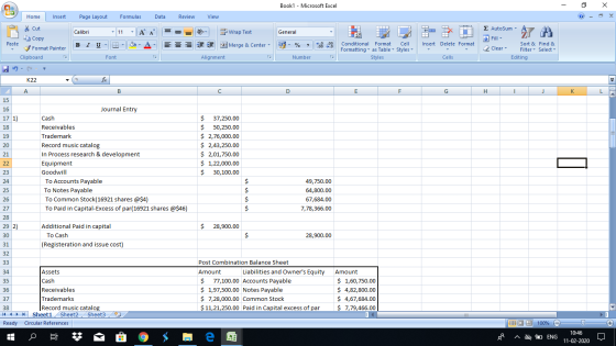 Book1 - Microsoft Excel - X Home Insert Page Layout Formulas Data Review View * Cut Copy ♡ General - Wrap Text Merge & Center