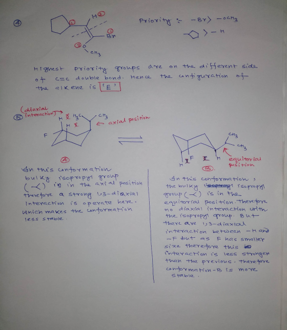 I Priority & -Bry - OCH3 I D - H Highest priority groups of cac double bond. Hence the alkene is TE] are on the the different