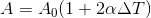A = 4(1+20 AT)