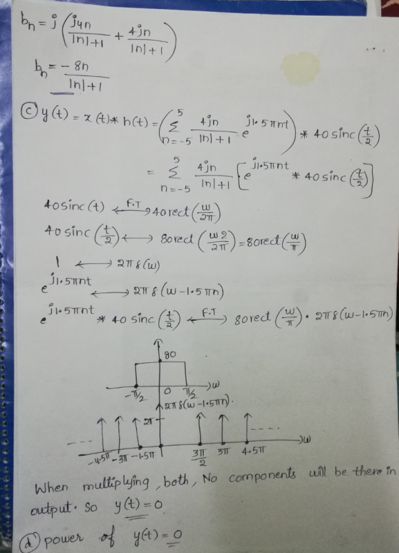 4jn In In+ @ya), χ A)耒h(t)-(乏5-4in_ el. 5 Trt)* 40sincG) 4 米40 sinc 40sinc (t)で一61940 rect ( ル5Tnt JI. 5Tnt 米40 sinc(t) 80 个个