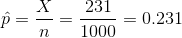 231 р = 0.231 n 1000