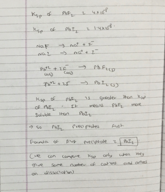 Кsp ( РЪТ, 1 чX 10P Ksp of PbI 2 1.4x108. Nat Nar wat to watt I - Poth + 2F POED lac) Caci) P6t2 + 25 - Pho Ksp of I PbI Solu