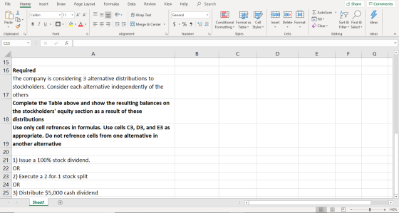 File Home Insert Draw Page Layout Formulas Data Review View Help Search Comments = == Oyun General - 2 p E Calibri BIU - 11 -