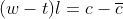 (w - t)1=c-