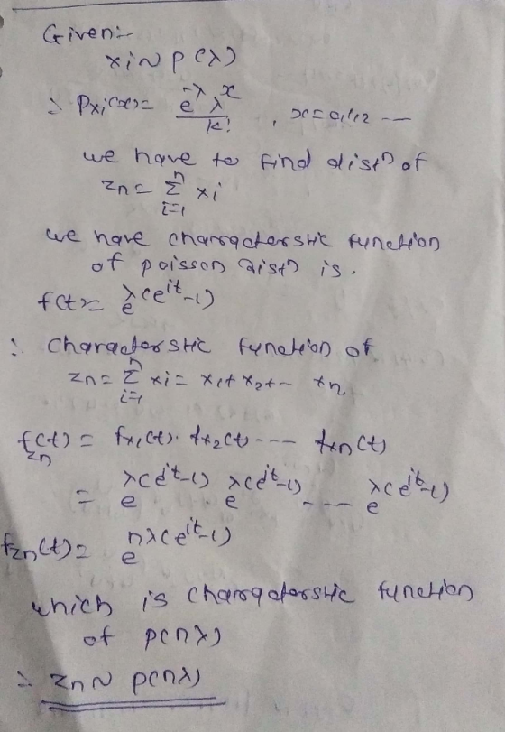 Given rinpex) & Pxicar et Diconon : Le we have to salle find dist of we have characterste tunahon I of poisson aist is. fltr