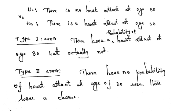V6 1r Hos There is no heart attack at age 30 * Has There is a heart attack at age so Probability of ? There have a heart atta