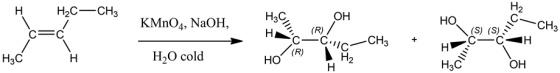 Н2
HаС — сНз
н
ОН
НО
(S) (S)
KMnO4, NaOH,
CH3
(R)
Спс
(R)
Н2
Н
Н
С
-CНз
н
н
Н-О cold
Hас
Н
НО
Нас
ОН
Dо о
Ш

