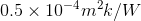 0.5 x 10-4mºk/W