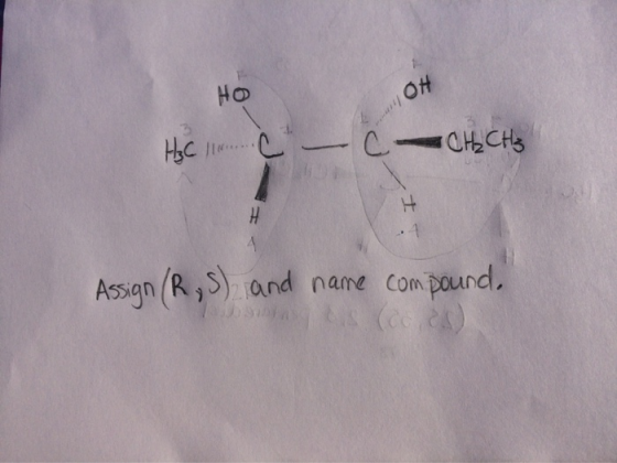 HO CHCHS 4 4 Assign (R) and name compound. As (ce 2s)