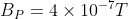 Bp = 4 x 10-77