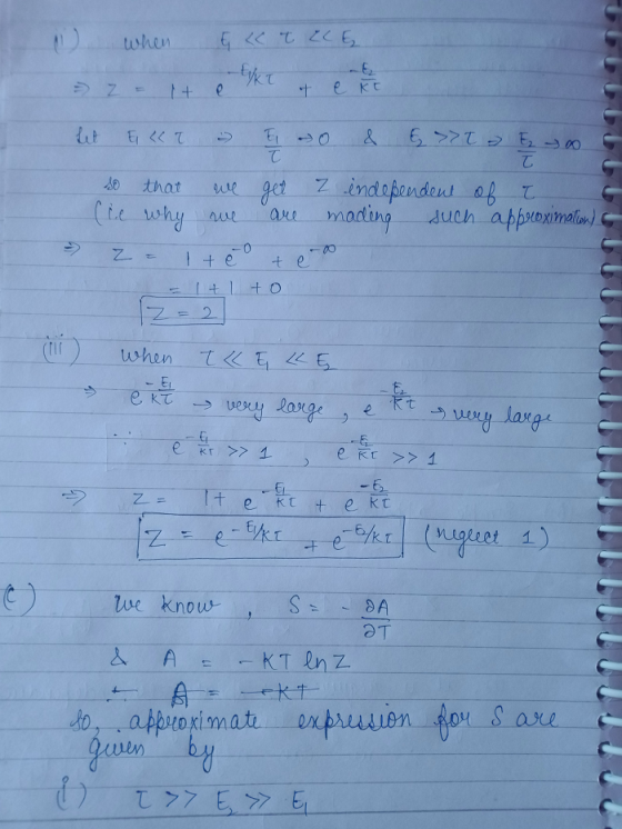 1 when 4 << T ELĘ - it e ke & et Let ECT - E - 0 & >> E 0 so that we get I independent of t. (he why we are mading such appro