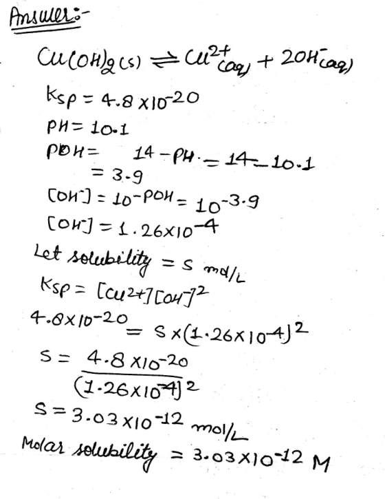 Let selubilitS/ 2 s= 4.8x16-20 Molai