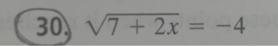 30, V7 + 2x = -4