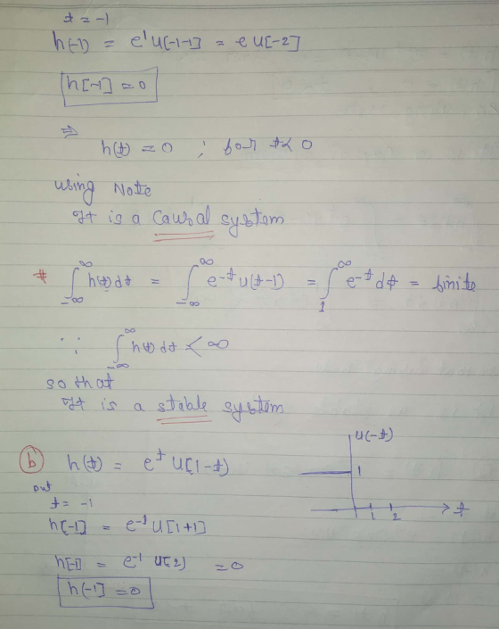 hed = elul-1-] = e U[-2] Ther] ao - h(t) zo ; four 420 using Note off is a causal system # holdt = retur Ce-tult) retde = fin