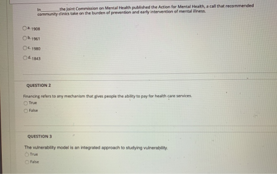 In the Joint Commission on Mental Health published the Action for Mental Health, a call that recommended community dinics tak