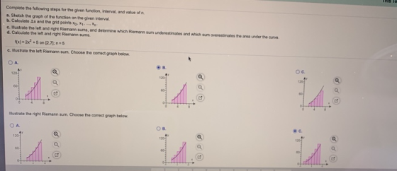 Inis la Complete the following steps for the given function, interval, and value of a. Sketch the graph of the function on th