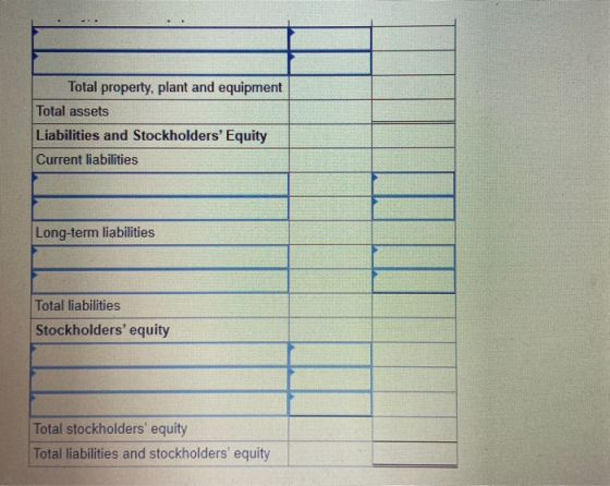 Total property, plant and equipment Total assets Liabilities and Stockholders Equity Current liabilities Long-term liabiliti