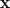 \small \mathbf{x}