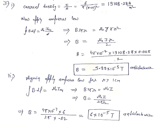 3) in current density = = 7Co.o1j2 = 19108-23 How apply amperes low Я вас = 4 = Вгги - Мотгэгч =) в = 4, 7 в – чт хіръх 19 08
