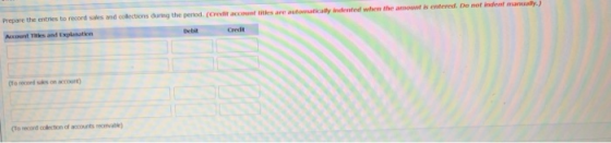 and collections during the period of the a utomat e d when the amount entre Demonta (Torward to see