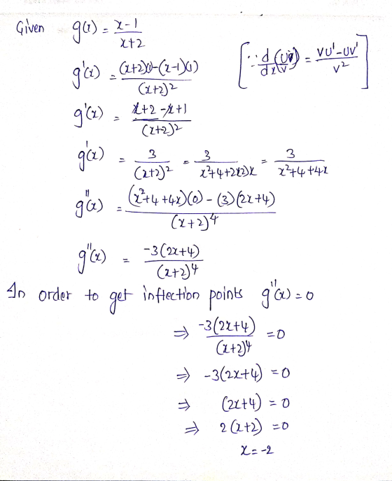 X-1 3 Given 90) = d (ud) VULUV g() (2+2)2-(2-1)) (2+2)2 g(x) *+2 -$+] (2+2)2 ga) 3 3 (272)2 x²²4+242% x²+4+42 (1+4+49)0) -