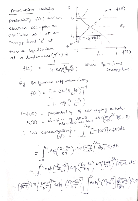 Fermi-Dirar statistics - - - - EF il-fCE) Probability fle) that an E ---- electron occupies an available state at an energy l