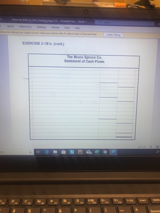 - Edmonds_1FAB_le_CH2_Working Papers (1) - Protected View - Saved Layout References Mailings Review View Help from the Intern