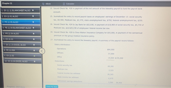 Chapter 11 1. EX 11 11. BLANKSHEET ALGO 2. EX 11.01 ALGO 3. PR 11 05 ALGO 4. PE 11.04.BLANKSHEETALGO eBook Calculator 13. Iss