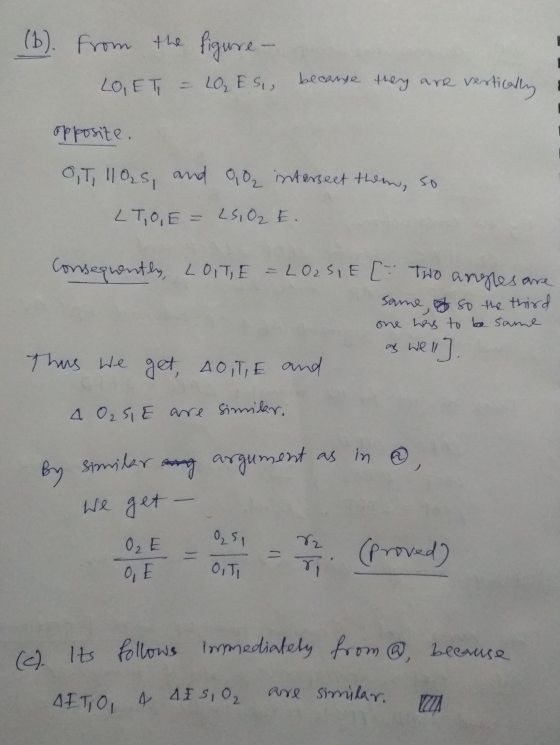 (b). From the figure- LO, ET = LOESI, because they are vertically врrоtе. 8T, 110₂s, and 80 intersect them, so LT,O, E = LS,