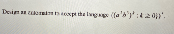 Design an automaton to accept the language ((a’bº)* :k:20}).