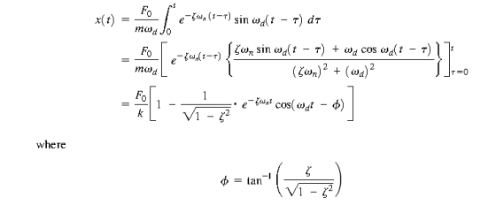 maal e-In (3-7) sin wat - T) dt Fo mod e-w (1-7) (w, sin wat - 7) + We cos wat - 7) (Wx)2 + (wa) }] -=0 Fo 1 = 1 .e K e-wyd