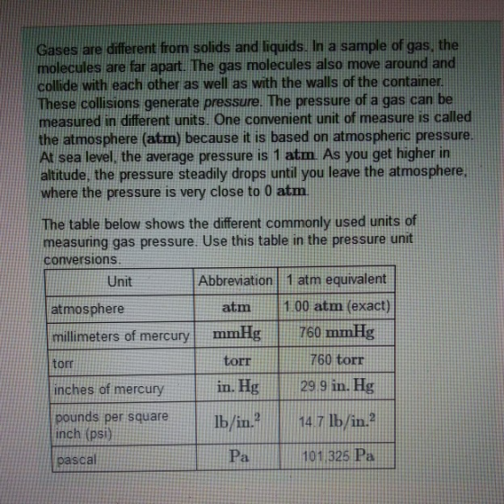 Gases are different from solids and liquids. In a sample of gas, the molecules are far apart. The gas molecules also moe arou