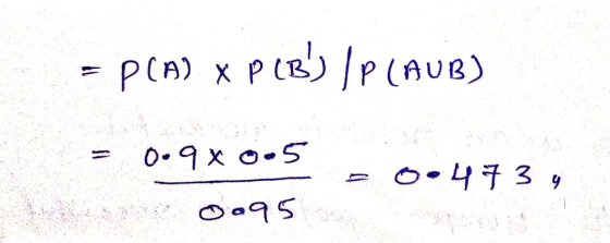 (n) x P (B) P (AUB)